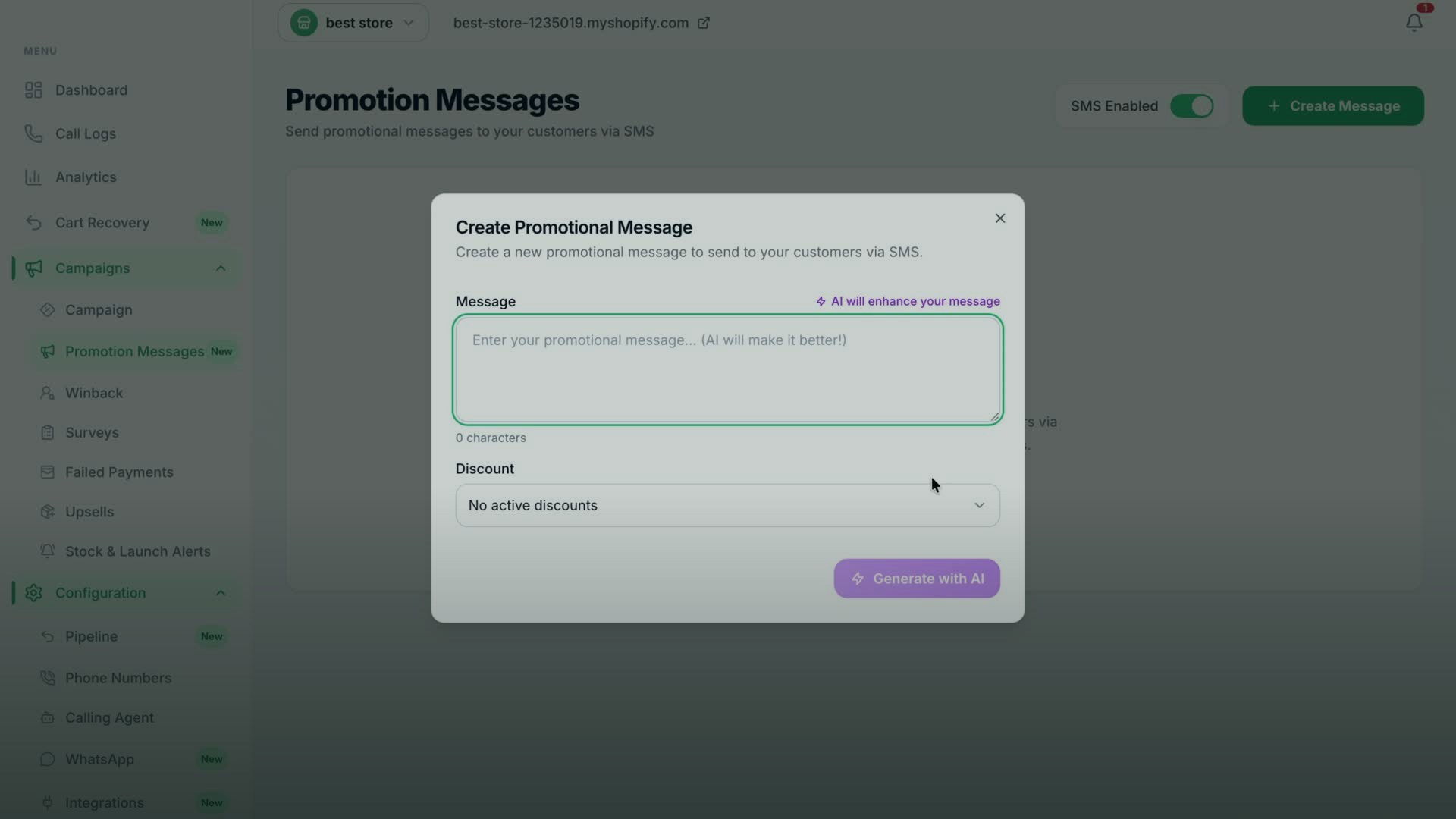 Broadcast Campaigns demo